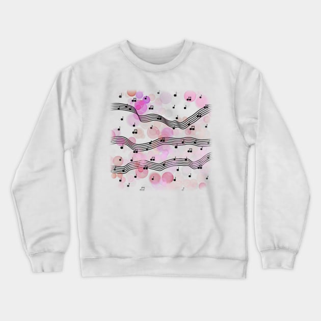 Musical Bubbles Crewneck Sweatshirt by designs-by-ann
